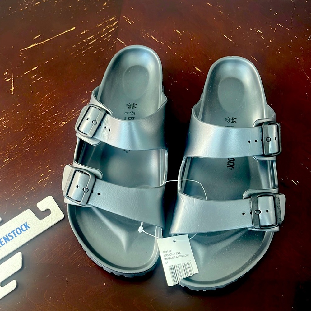 Birkenstock Arizona, Anthracite Gray, Size 44